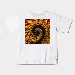 Bold Fractal Spiral Kids T-Shirt